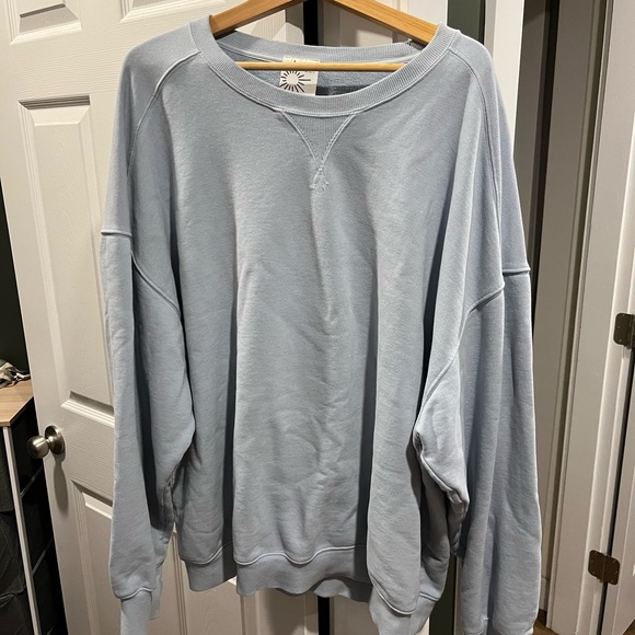 Powder blue offline crew neck - Picture 1 of 2